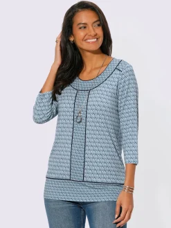 Collection L T-Shirts<T-shirt à encolure ronde viscose