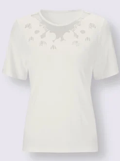 Creation L T-Shirts<T-shirt à encolure ronde viscose