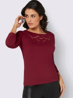 Creation L T-Shirts<T-shirt à encolure ronde viscose