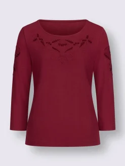 Creation L T-Shirts<T-shirt à encolure ronde viscose