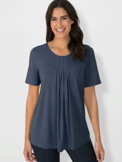 T-Shirts<T-shirt à encolure ronde viscose