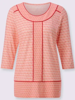 Collection L T-Shirts<T-shirt à encolure ronde viscose