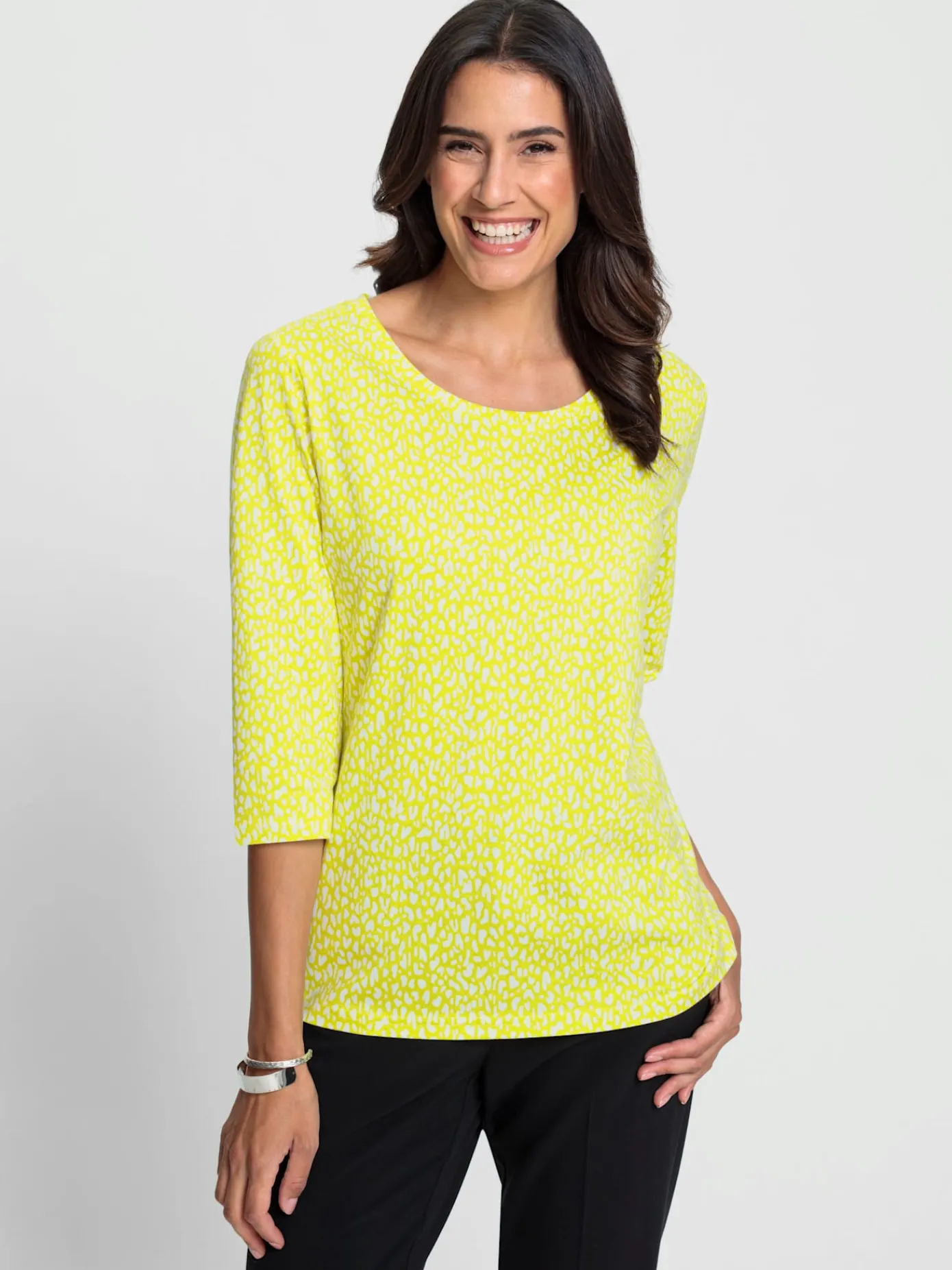 T-Shirts<T-shirt à manches 3/4 50% coton