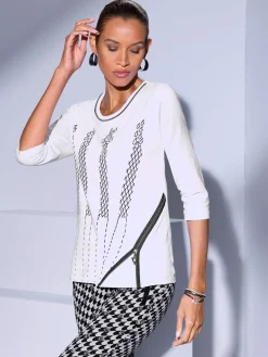 Creation L T-Shirts<T-shirt à manches 3/4 95% coton