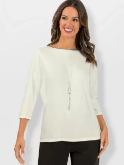 T-Shirts<T-shirt à manches 3/4 50% coton