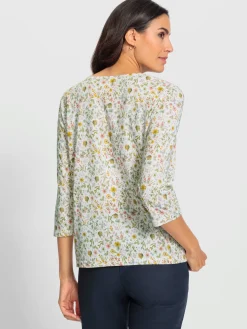 T-Shirts<T-shirt à manches 3/4 50% coton