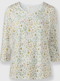 T-Shirts<T-shirt à manches 3/4 50% coton