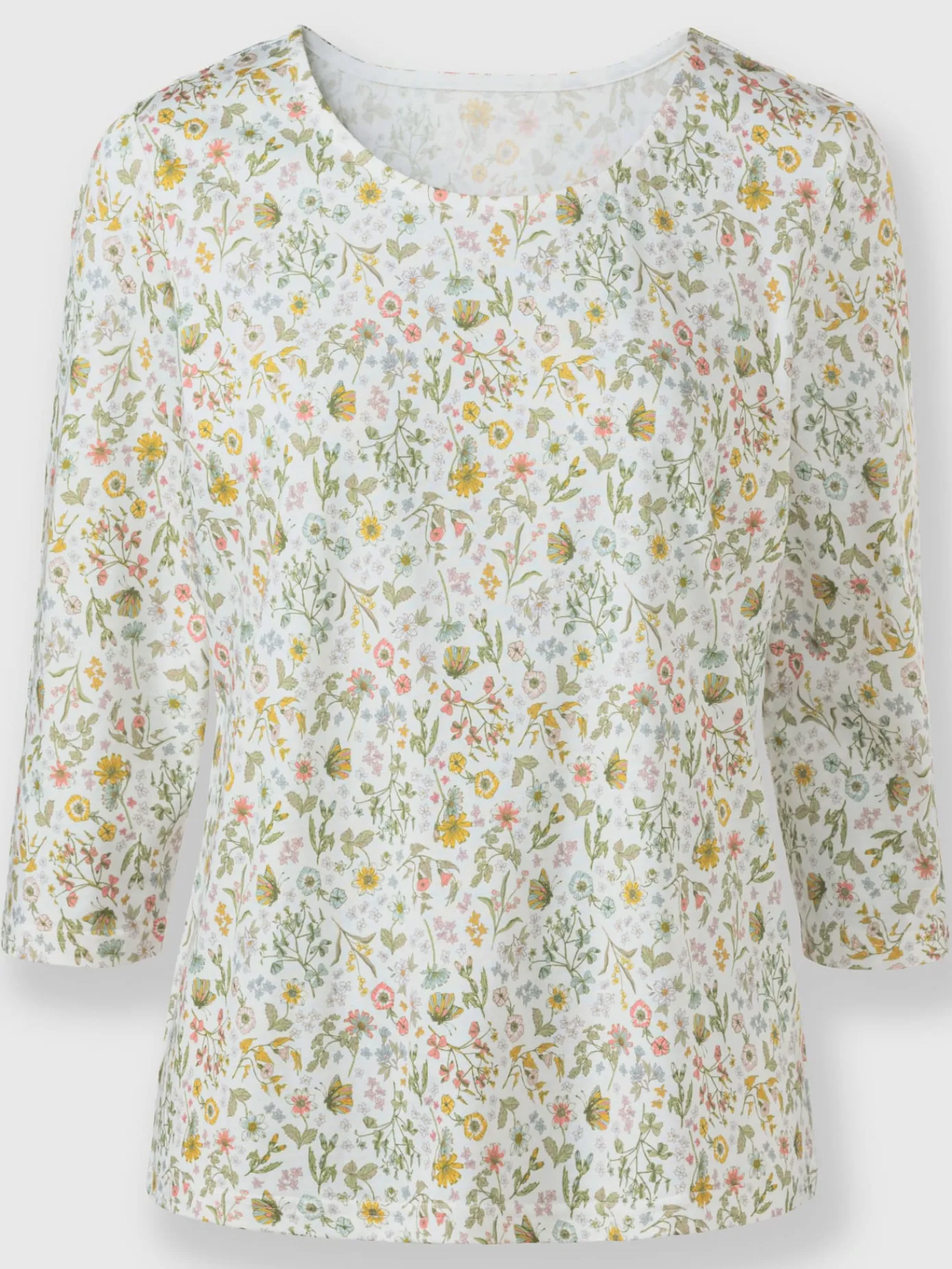 T-Shirts<T-shirt à manches 3/4 50% coton