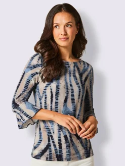 CREATION L PREMIUM Tenues De Cérémonie|T-Shirts<T-shirt à manches 3/4 10% soie