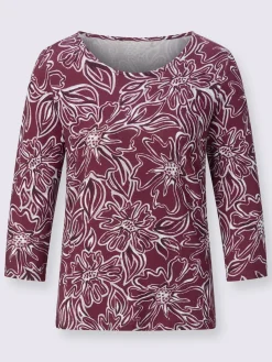 Creation L T-Shirts<T-shirt à manches 3/4 95% viscose (ecovero)