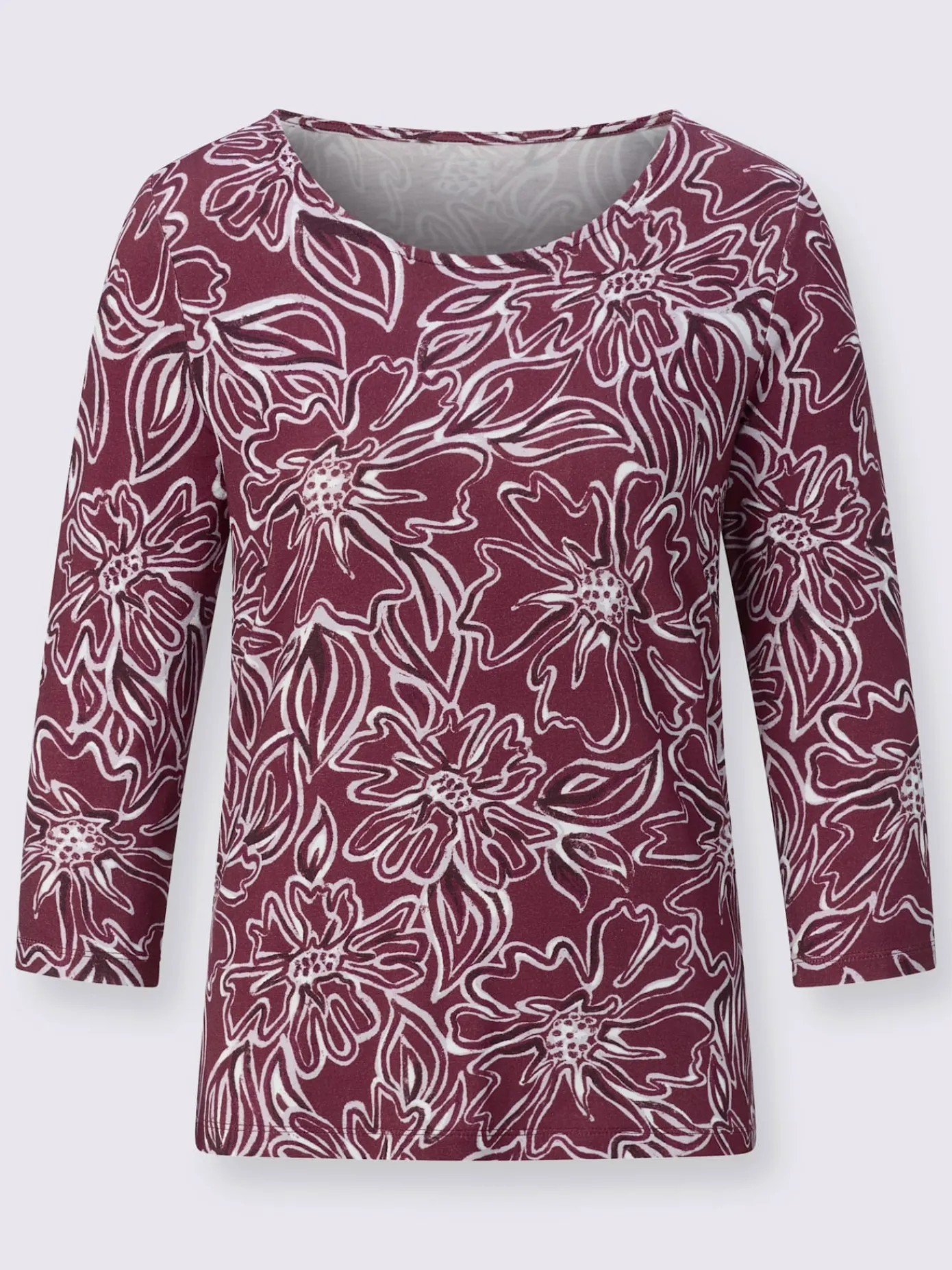 Creation L T-Shirts<T-shirt à manches 3/4 95% viscose (ecovero)