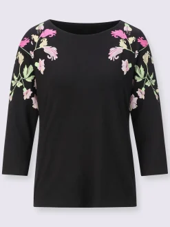 Creation L T-Shirts<T-shirt à manches 3/4 avec viscose (ecovero)