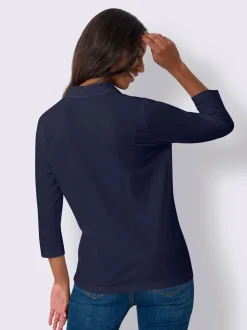 Best Connection T-Shirts<T-shirt à manches 3/4 col polo avec encolure en v