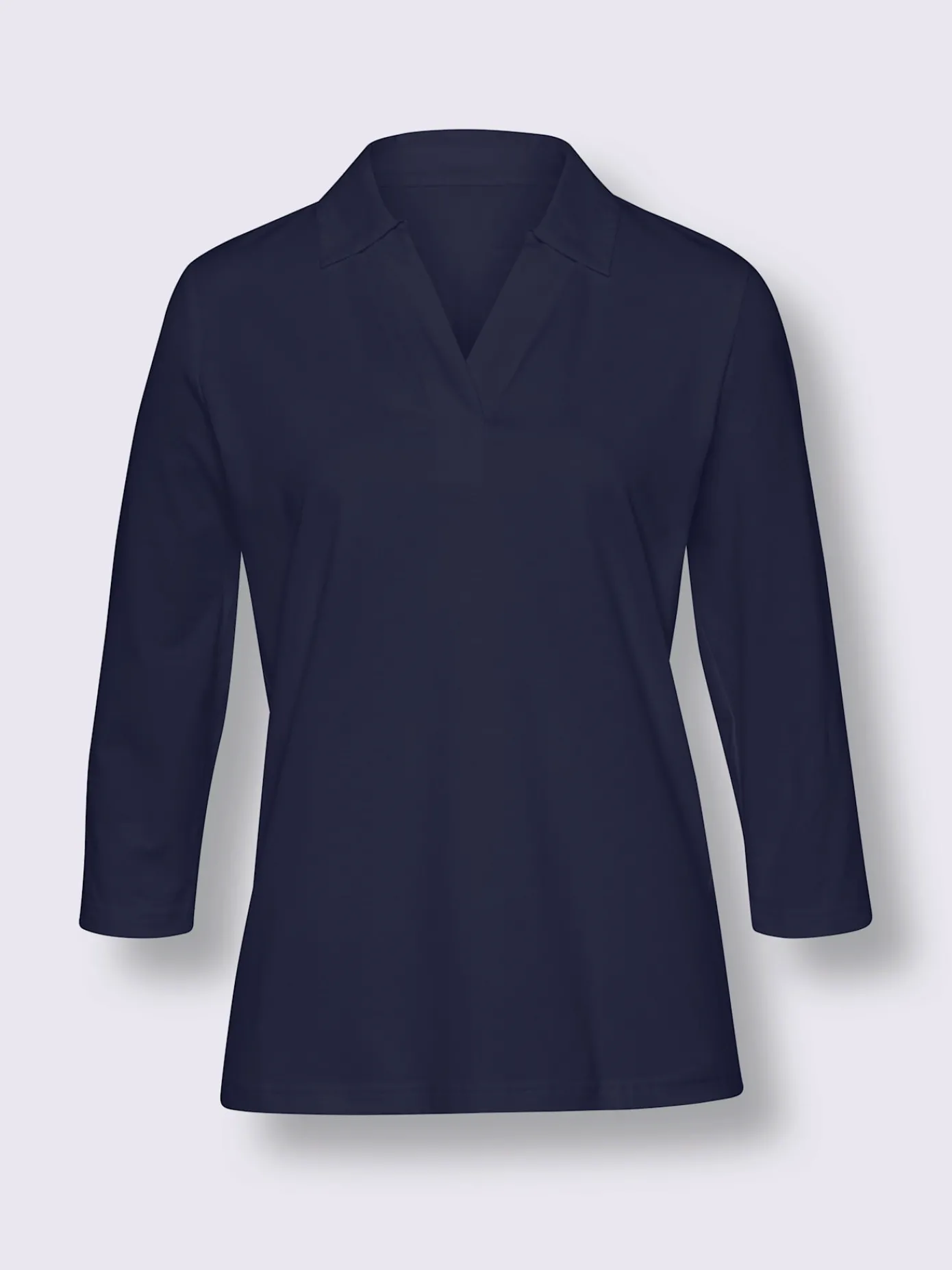 Best Connection T-Shirts<T-shirt à manches 3/4 col polo avec encolure en v