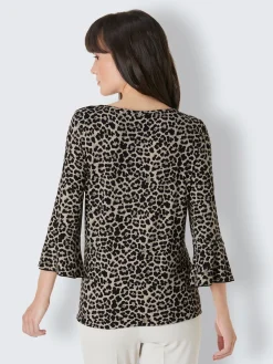 CREATION L PREMIUM Tenues De Cérémonie|T-Shirts<T-shirt à manches 3/4 contient de la soie