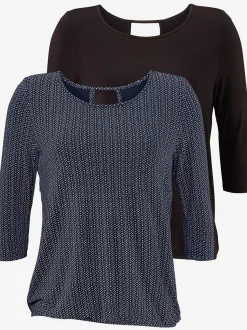 LASCANA T-Shirts<T-shirt à manches 3/4 découpe tendance dans le cou