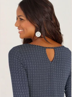 LASCANA T-Shirts<T-shirt à manches 3/4 découpe tendance dans le cou