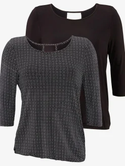 LASCANA T-Shirts<T-shirt à manches 3/4 découpe tendance dans le cou