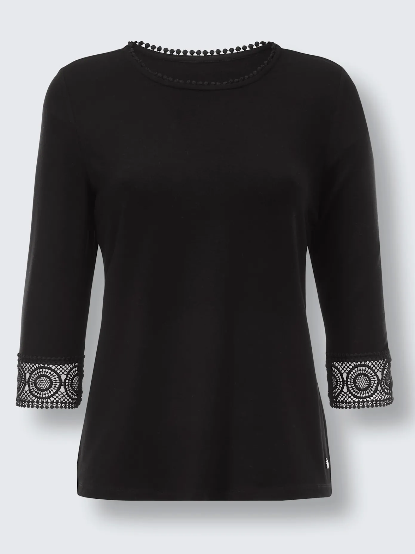 CREATION L PREMIUM Tenues De Cérémonie|T-Shirts<T-shirt à manches 3/4 doux comme la soie