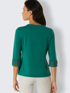 CREATION L PREMIUM Tenues De Cérémonie|T-Shirts<T-shirt à manches 3/4 doux comme la soie