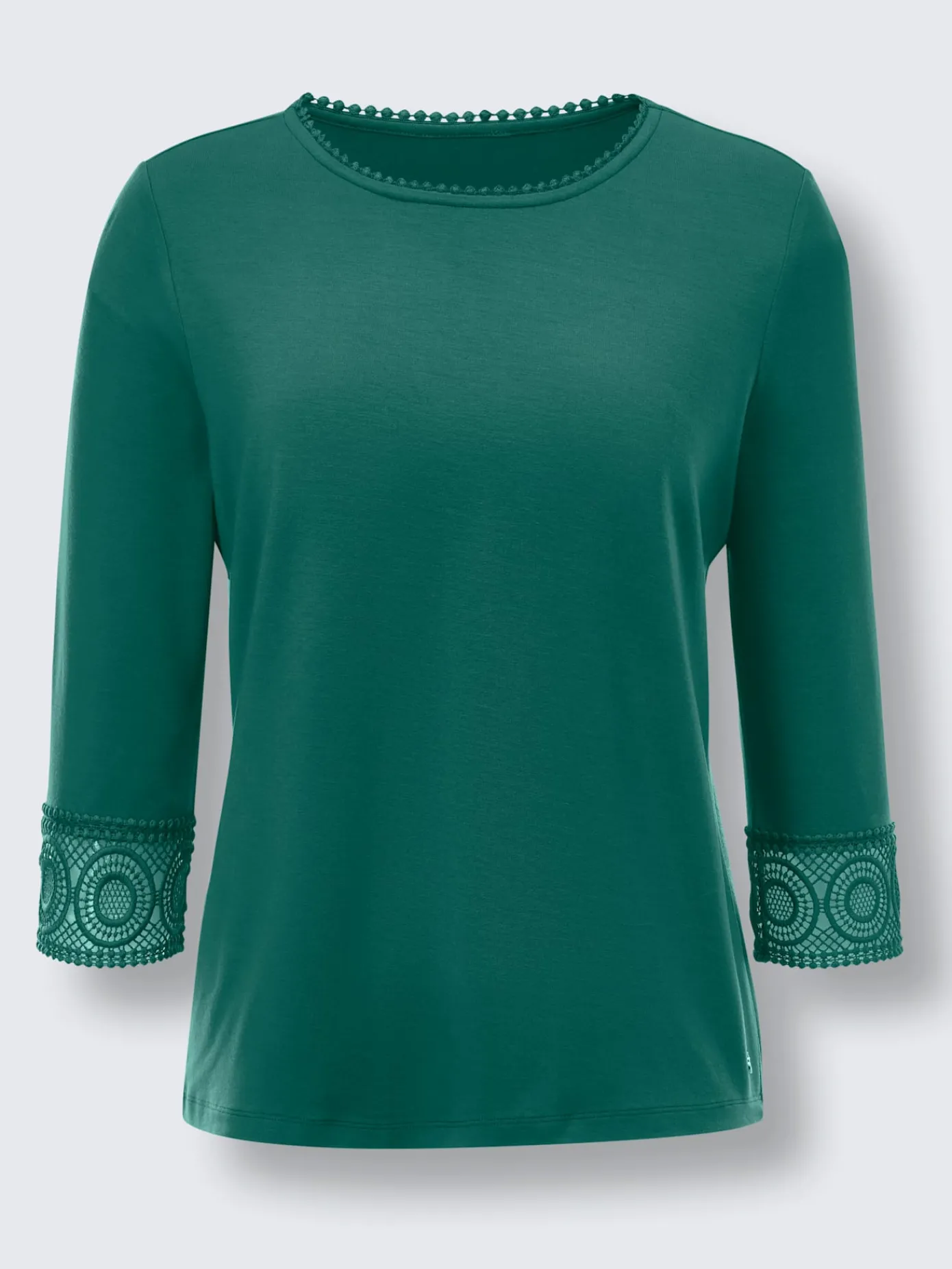 CREATION L PREMIUM Tenues De Cérémonie|T-Shirts<T-shirt à manches 3/4 doux comme la soie