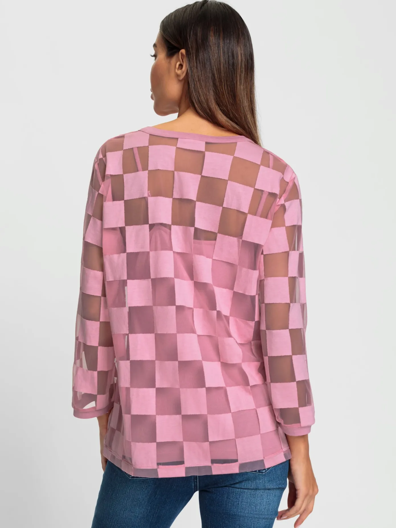 Rick Cardona T-Shirts<T-shirt à manches 3/4 effet vaporeux chic