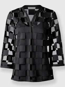 Rick Cardona T-Shirts<T-shirt à manches 3/4 effet vaporeux chic