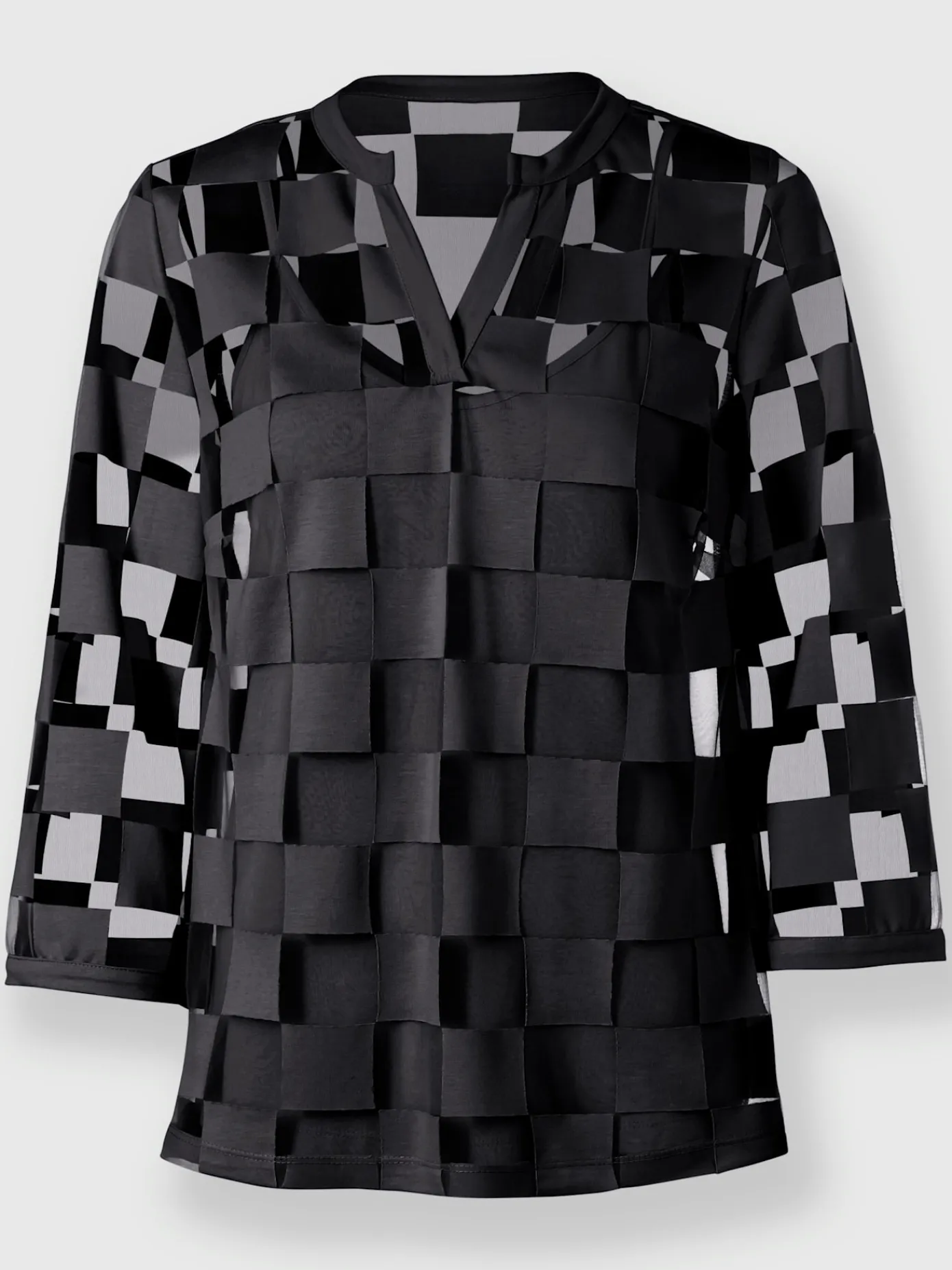 Rick Cardona T-Shirts<T-shirt à manches 3/4 effet vaporeux chic