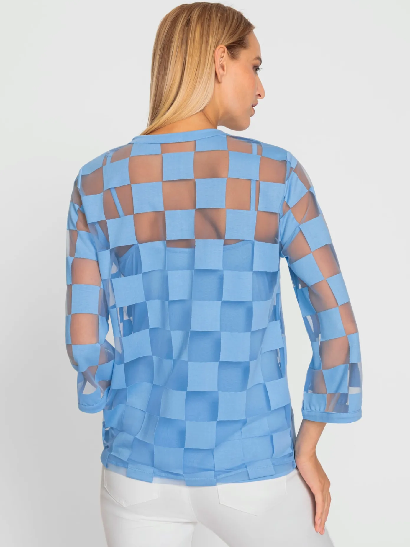 Rick Cardona T-Shirts<T-shirt à manches 3/4 effet vaporeux chic