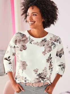 Linea Tesini T-Shirts<T-shirt à manches 3/4 encolure ronde