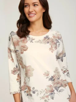 Linea Tesini T-Shirts<T-shirt à manches 3/4 encolure ronde