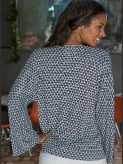 Buffalo T-Shirts<T-shirt à manches 3/4 encolure en v dégagée