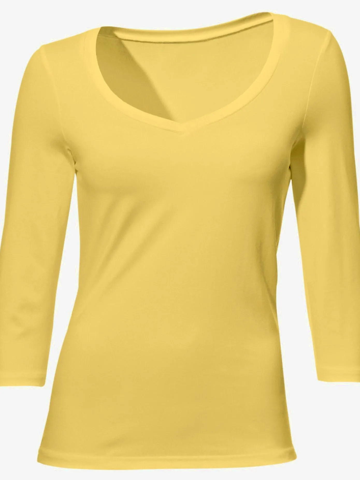 Ashley Brooke T-Shirts<T-shirt à manches 3/4 facile à associer, brillance mate