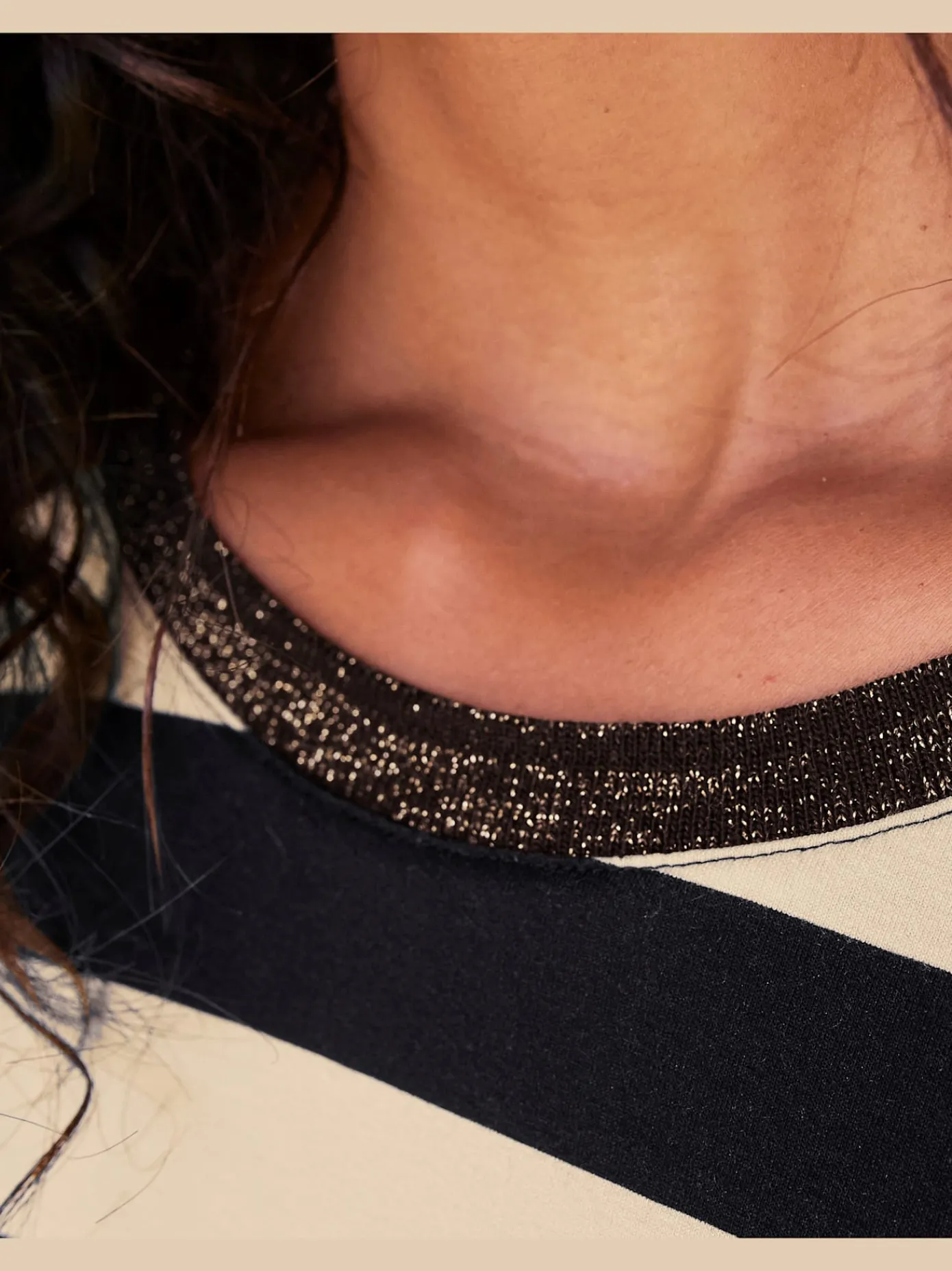 Best Connection T-Shirts<T-shirt à manches 3/4 fil fantaisie brillant