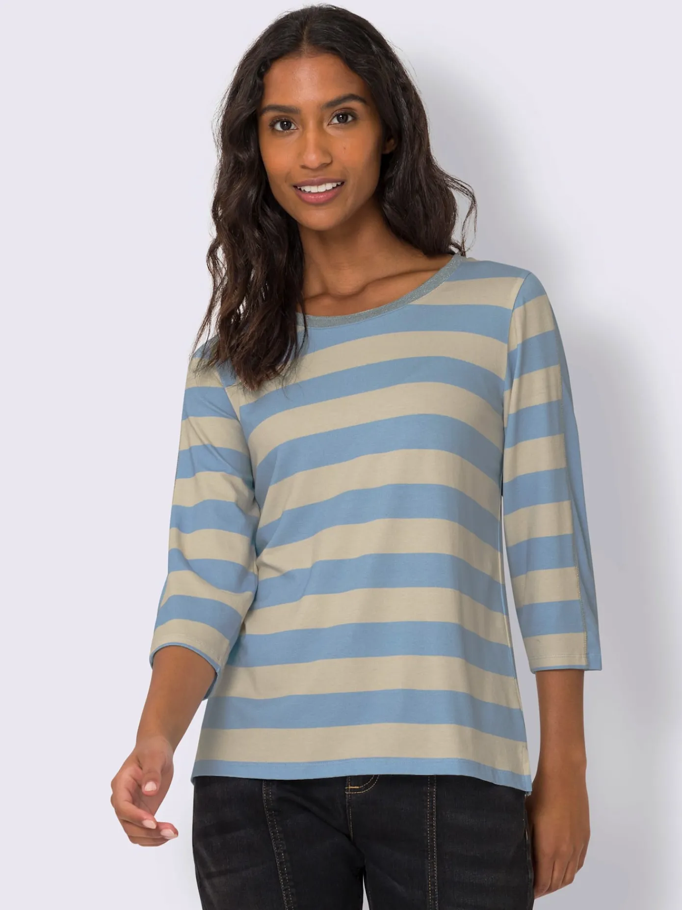 Best Connection T-Shirts<T-shirt à manches 3/4 fil fantaisie brillant