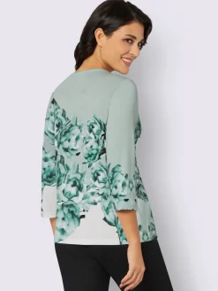 Creation L T-Shirts<T-shirt à manches 3/4 imprimé