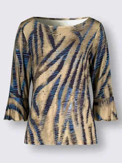 Creation L T-Shirts<T-shirt à manches 3/4 imprimé assorti