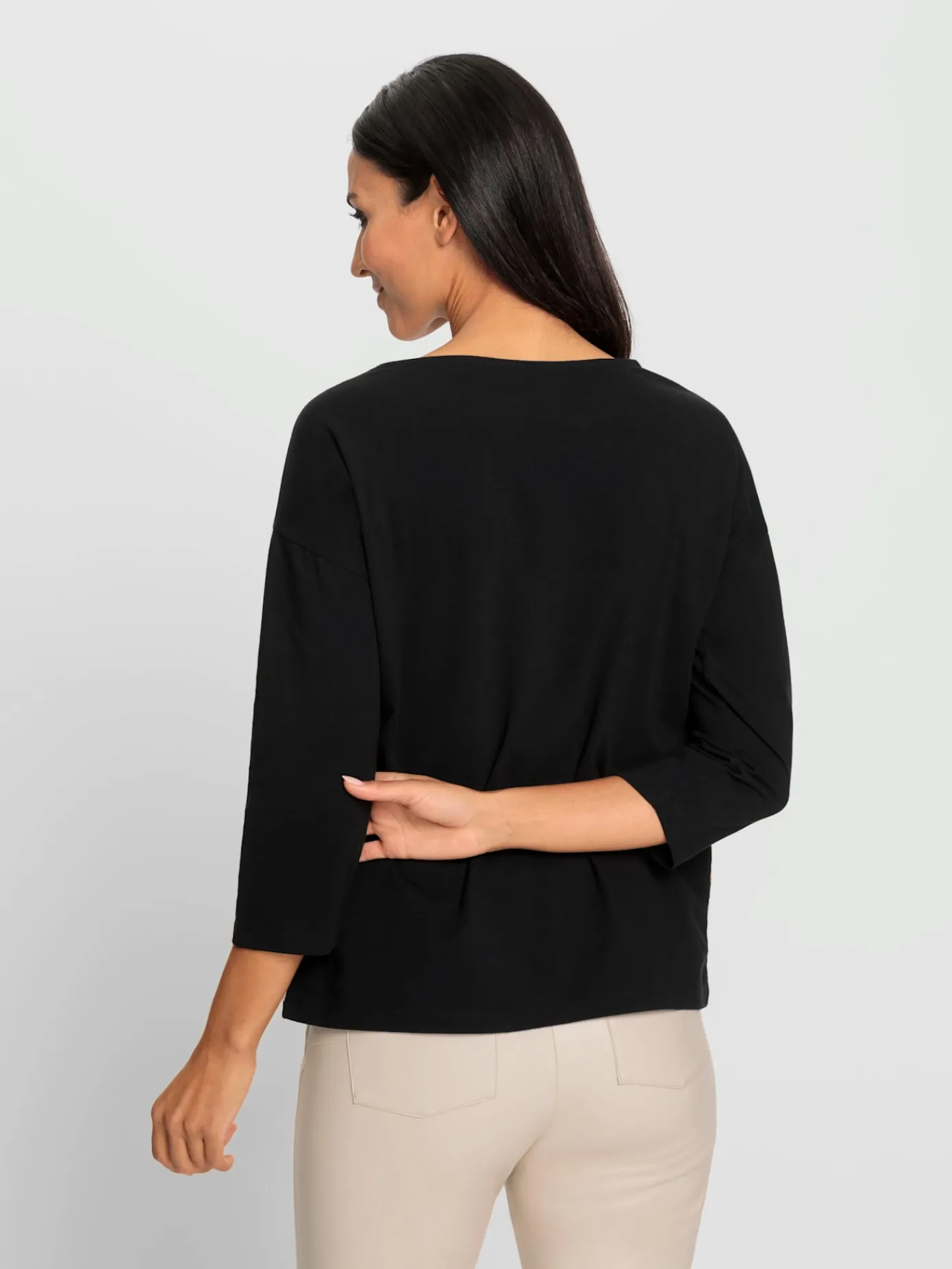 Rick Cardona T-Shirts<T-shirt à manches 3/4 imprimé ethnique mode