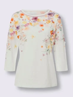 Linea Tesini Tenues De Cérémonie|T-Shirts<T-shirt à manches 3/4 imprimé floral