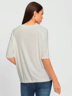 Rick Cardona T-Shirts<T-shirt à manches 3/4 jolies pierres brillantes fantaisie