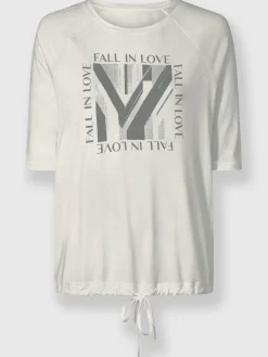 Rick Cardona T-Shirts<T-shirt à manches 3/4 jolies pierres brillantes fantaisie