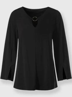 Ashley Brooke T-Shirts<T-shirt à manches 3/4 jolis détails à l'encolure