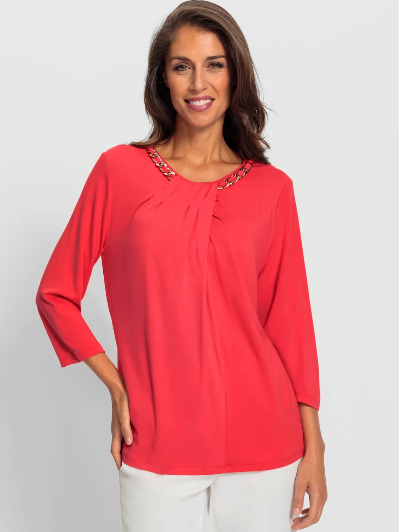 Ashley Brooke T-Shirts<T-shirt à manches 3/4 jolis détails chaînes