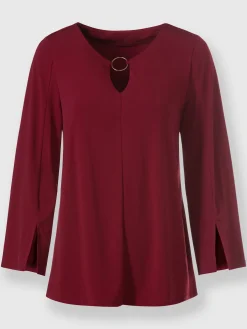 Ashley Brooke T-Shirts<T-shirt à manches 3/4 jolis détails à l'encolure