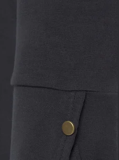 Vivance T-Shirts<T-shirt à manches 3/4 manchettes tendance et boutons dorés aux finitions