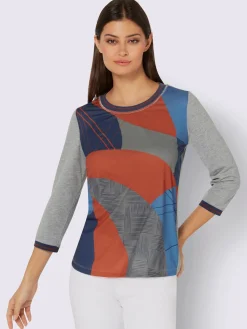 Creation L T-Shirts<T-shirt à manches 3/4 mélange de modal doux