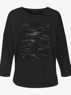 LASCANA T-Shirts<T-shirt à manches 3/4 motif en strass de qualité