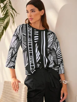 Rick Cardona T-Shirts<T-shirt à manches 3/4 motif imprimé exclusif