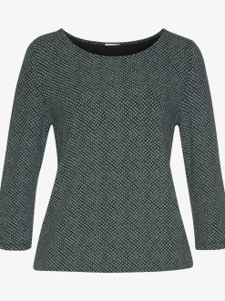 LASCANA T-Shirts<T-shirt à manches 3/4 petit nœud et découpe à la finition des manches