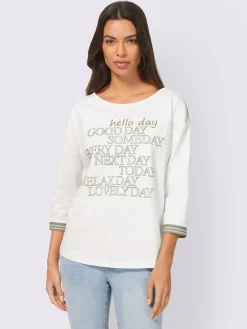 Rick Cardona T-Shirts<T-shirt à manches 3/4 pur coton